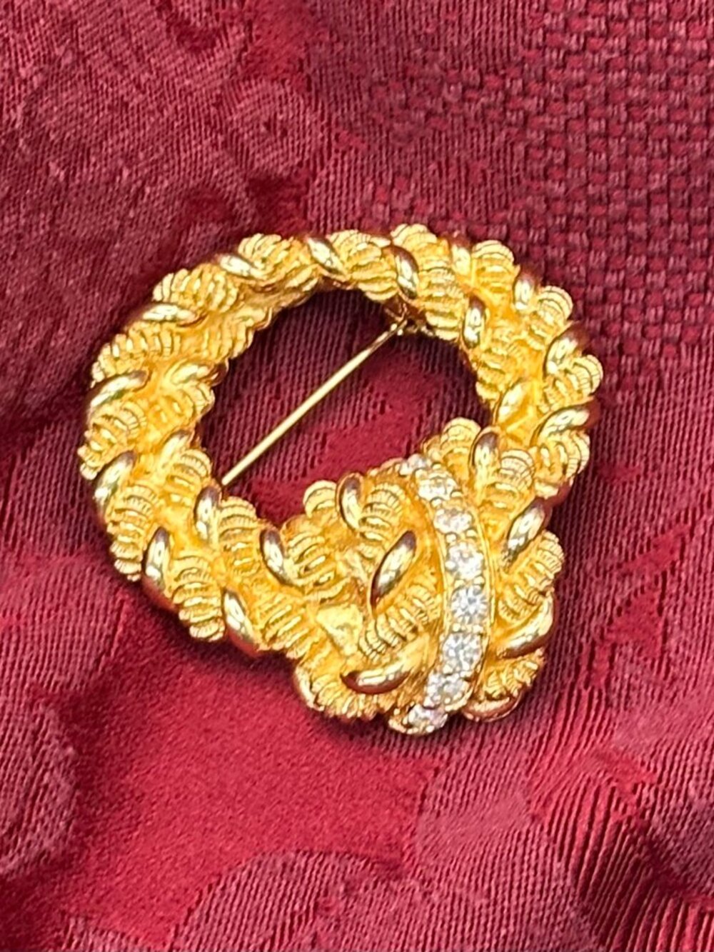 VTG Christian Dior Luxury Gold Plated Pin/Brooch - Picture 2 of 15